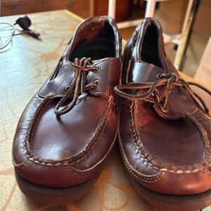 Sperry Dark Brown Leather Boat Shoes